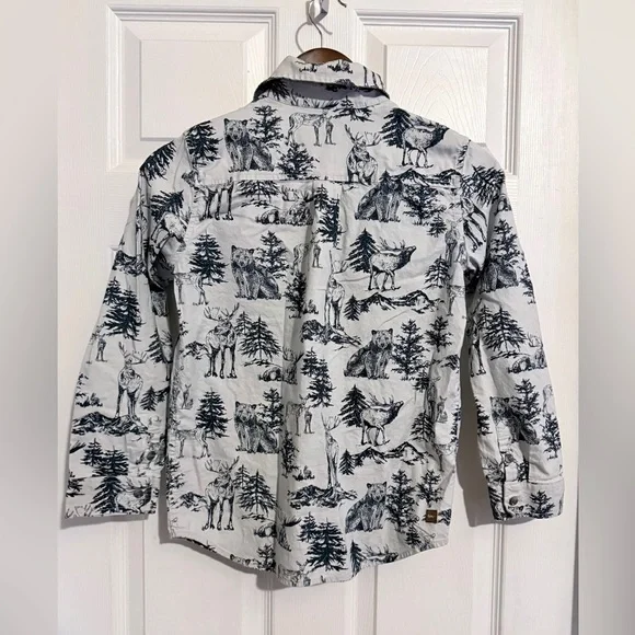 Tea Collection Forest Toile Button Shirt - Picture 4 of 7